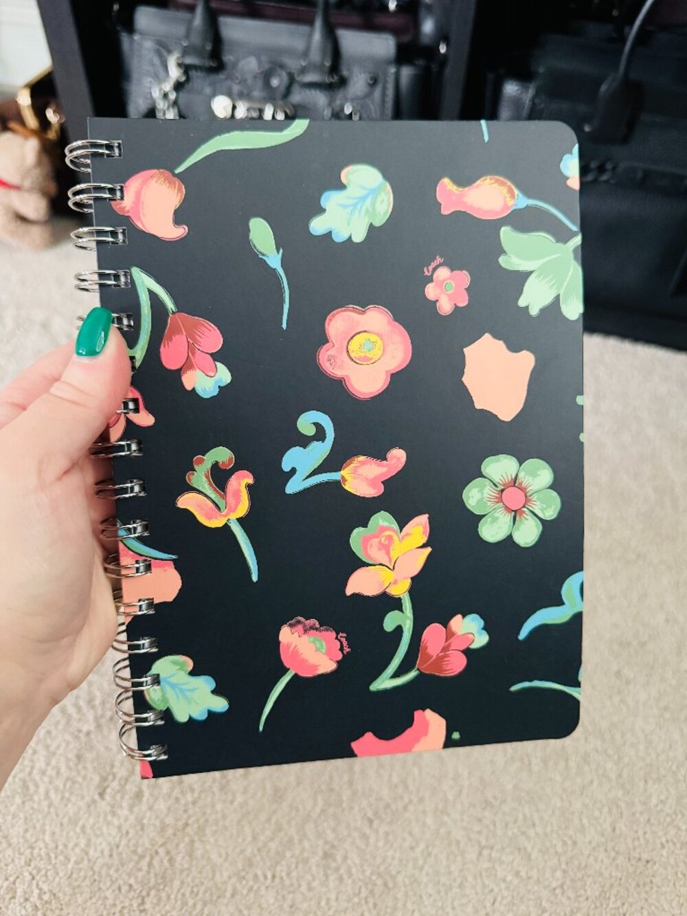 Coach Spiral notebook with Dreamy Land Floral print, never used